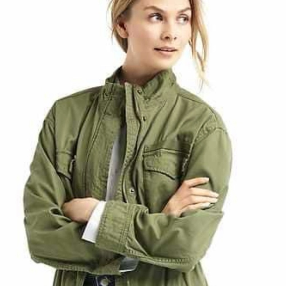 NWOT Gap Large Olive Green Utility Jacket